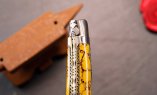 UNIKAT: Taschenmesser Laguiole du Barry, Edition BARRYLOS 47, rekonstituierter Stein, brosse, double platines Ansicht 1