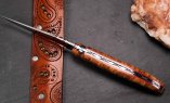 UNIKAT: Taschenmesser Laguiole du Barry, Edition BARRYLOS 48, Ahorn, brosse, guillochierte Platine Ansicht 2