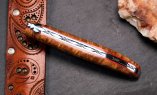 UNIKAT: Taschenmesser Laguiole du Barry, Edition BARRYLOS 48, Ahorn, brosse, guillochierte Platine Ansicht 5