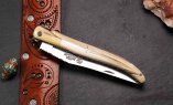 UNIKAT: Taschenmesser Laguiole du Barry, Edition BARRYLOS 50, Mammutstoßzahn, brosse, double Platines Ansicht 2