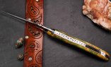 UNIKAT: Taschenmesser Laguiole du Barry, Edition BARRYLOS 51, 14 cm, Esche, brosse, guillochierte Biene Ansicht 2