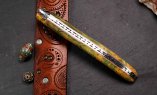 UNIKAT: Taschenmesser Laguiole du Barry, Edition BARRYLOS 51, 14 cm, Esche, brosse, guillochierte Biene Ansicht 3