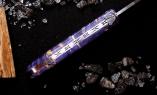UNIKAT: Taschenmesser Laguiole en Aubrac, Edition BLAUE BIENE, Damast, Holunderholz, guillochierte Biene, brosse Ansicht 1