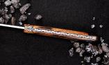 UNIKAT: Taschenmesser Laguiole en Aubrac, Edition DROLEK 06, Pappelholz, guillochierte Biene, brosse Ansicht 1