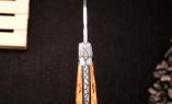 UNIKAT: Taschenmesser Laguiole en Aubrac, Edition GASTON 06, Birke, brosse, guillochierte Biene Ansicht 1