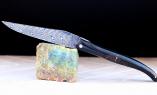 Taschenmesser Laguiole en Aubrac, Edition LUBLA 01, Damast, Laurel Wurzelholz, brosse Ansicht 1