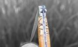 UNIKAT: Taschenmesser Laguiole en Aubrac, Edition MARLIN 09, Aubrac Buchenholz, brosse, Plein Ansicht 1