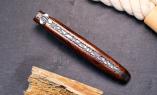 UNIKAT: Taschenmesser Laguiole en Aubrac, Edition VELION 12, Eisenholz, guillochierte Biene, brosse Ansicht 1