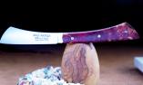 UNIKAT: Taschenmesser Le Fidele, Edition ARCA ANDREA FIDELLOS 07, brosse, stabilisiertes Holz Ansicht 1