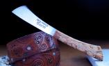 Unikat: Taschenmesser Le Fidele, Edition ARCA ANDREA FIDELLOS 10, brosse, stabilisiertes Holz Ansicht 1
