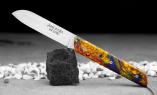 UNIKAT: Taschenmesser Le Fidele, EMMAS SEELE, Edition FIDELLOS 11, brosse, Holz+Gravur Ansicht 1
