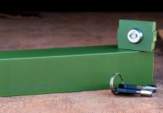 abschliessbare Messerbox für 1 Laguiole-Taschenmesser, Edition PASCAL grün