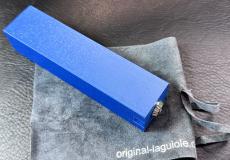 abschliessbare Messerbox für 1 Laguiole-Taschenmesser, Edition PASCAL blau