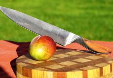 Fleischmesser Haute Cuisine bei Claude Dozorme, exotisches Holz, 26 cm - Karton (Kunstharz) Taschenmesser - Handmade in France