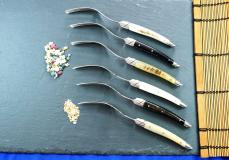 GOYON-CHAZEAU, 6-teilig, Thier-Gabelset, Edition ART DE LUXE, divers HORN, glänzend