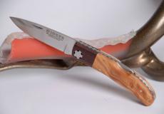 Taschenmesser Joker Setter 8 cm, Olive / Palisander, Backlock-Arretierung Taschenmesser - Handmade in France