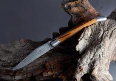 Taschenmesser Laguiole Arbalete Genes David, Edition Classic, Serpent / Marmorholz, brosse Taschenmesser - Handmade in France