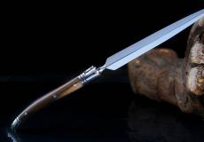 Laguiole-Brieföffner Edition OUVRETTE 01, Goyon-Chazeau, Pistazien, brillant Taschenmesser - Handmade in France