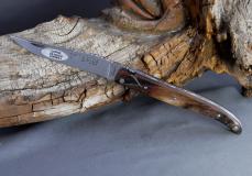 Taschenmesser Laguiole "Le Fidèle", Plein, Kudu-Horn, brosse, guillochierte Biene Taschenmesser - Handmade in France