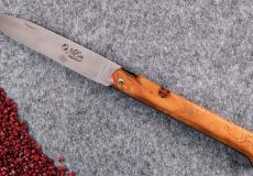 Laguiole-Taschenmesser, Laguiole du Barry, Edition DROIT Wacholder, brosse, 13 cm, guillochierte Biene, Plein