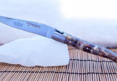 Laguiole-Taschenmesser Laguiole en Aubrac, Edition FUSION braun, Double Platines, brosse - Kategorie: Edition FUSION Taschenmesser - Handmade in France