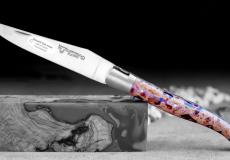 Laguiole-Taschenmesser Laguiole en Aubrac, Edition LAVA braun, Double Platines, brosse