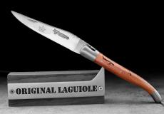 Taschenmesser Laguiole en Aubrac, Brosse, Rebstock, guillochierte Biene - Rebstockholz Taschenmesser - Handmade in France