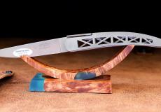 Taschenmesser Laguiole en Aubrac, Sonderedition, San Francisco, Golden Gate Bridge Edelstahl Taschenmesser - Handmade in France
