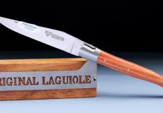 Taschenmesser Laguiole en Aubrac, double platines, Brosse, Rosenholz Taschenmesser - Handmade in France