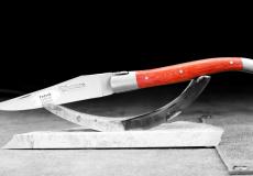 Taschenmesser Laguiole en Aubrac, Brosse, Padouk, guillochierte Biene Taschenmesser - Handmade in France