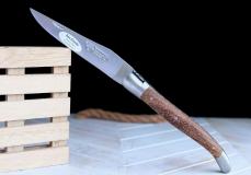 Taschenmesser Laguiole en Aubrac, Grasbaum, double platines, brosse Taschenmesser - Handmade in France