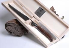 Claude Dozorme Tranchiermesser in Vallernia-Holz Edelstahlbacken - Rosenholz Taschenmesser - Handmade in France