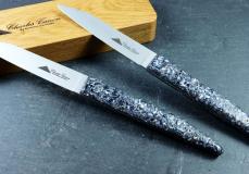 Steakmesser Charles Canon, Muscheln, brosse - Muschelschalen Taschenmesser - Handmade in France