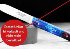 AUSVERKAUFT: Taschenmesser Le Fidele, Edition EMMAS SEELE 09, Edition RIVIERE, brosse, Kunstharz + Lindenholz Taschenmesser - Handmade in France