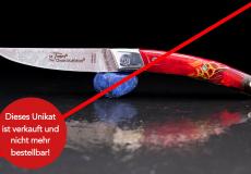 UNIKAT: Thiers-Taschenmesser Claude Dozorme, Edition DOZORMIA 14, brillant, Hybrid-Holz - Nussbaum Taschenmesser - Handmade in France
