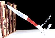 Taschenmesser Goyon-Chazeau mit Korkenzieher Le St. Vincent, Staminaholz mit Korkaufsteller, brosse Taschenmesser - Handmade in France