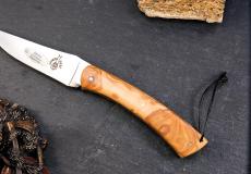 Taschenmesser CAMEMBERT 06, Laguiole en Aubrac, Olivenholz