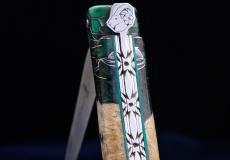 Taschenmesser Chevalier Laguiole, Sternzeichen STEINBOCK, Double Platines, brosse, Plein Taschenmesser - Handmade in France