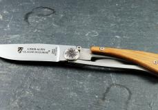 Taschenmesser Claude Dozorme, Edition Liner Francais ALPIN, Nussbaum, brosse Taschenmesser - Handmade in France