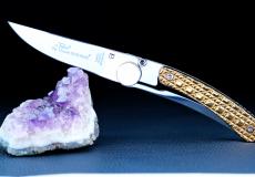 Taschenmesser Claude Dozorme, Thiers Liner Lock, Edition DIAMANT DE LUXE, brillant