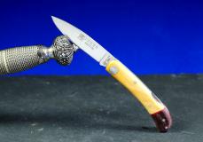 Taschenmesser Joker-BRETON 7 cm, Buchsbaum/Palisander, Backlock-Arretierung Taschenmesser - Handmade in France