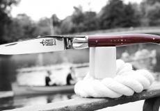 Taschenmesser Laguiole Arbalete Genes David, 11 cm, Amaranth, Edition Classic, brillant - Karton (Kunstharz) Taschenmesser - Handmade in France