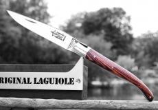 Taschenmesser Laguiole Arbalete Genes David, 11 cm, Amaranth, Edition Classic, brillant, 1 Backe - Karton (Kunstharz) Taschenmesser - Handmade in France