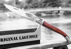 Taschenmesser Laguiole Arbalete Genes David, Amaranth, Edition Classic, brillant - Karton (Kunstharz) Taschenmesser - Handmade in France