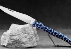UNIKAT: Taschenmesser Laguiole Armand Cayzac, Edition ORTERA 01, Kunstharz, brosse, guillochierte Biene
