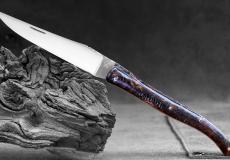 Taschenmesser Laguiole Armand Cayzac, Edition ORTERA 02, Tannenzapfen, brosse, guillochierte Biene