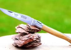 Taschenmesser Laguiole Aveyron, Pistazienholz, brosse Taschenmesser - Handmade in France
