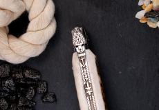 Taschenmesser Laguiole Chevalier Edition AVELINE 12, Hirschgeweih, Drop9-System, brillant