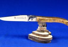 Taschenmesser Laguiole Claude Dozorme DROP9-System, Widderhornkruste Taschenmesser - Handmade in France