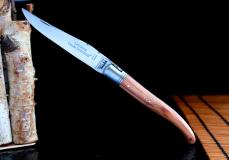 Taschenmesser Laguiole Claude Dozorme, Edition Gravure, Rosenholz, brosse, guillochierte Biene Taschenmesser - Handmade in France